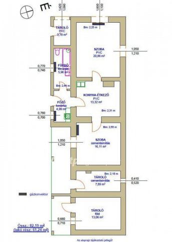 Eladó családi ház, Tiszafüreden 18 M Ft, 2 szobás