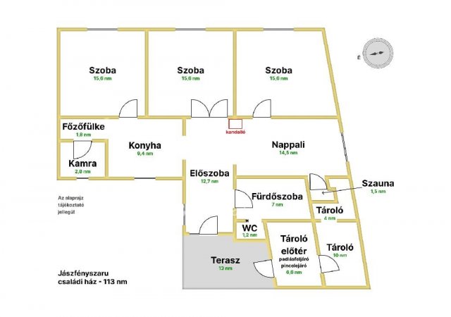 Eladó családi ház, Jászfényszarun 45 M Ft, 4 szobás