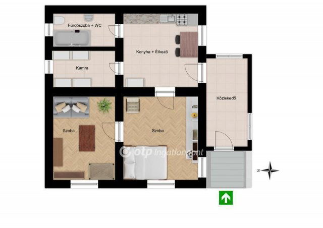 Eladó családi ház, Tiszavasváriban 13 M Ft, 2 szobás