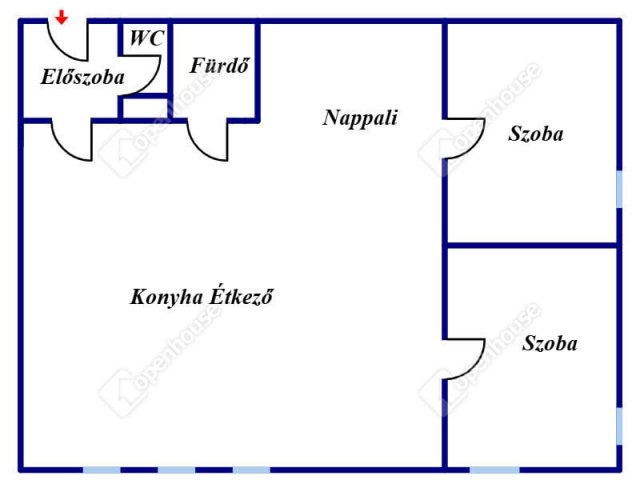 Eladó téglalakás, Debrecenben 79.9 M Ft, 3+1 szobás