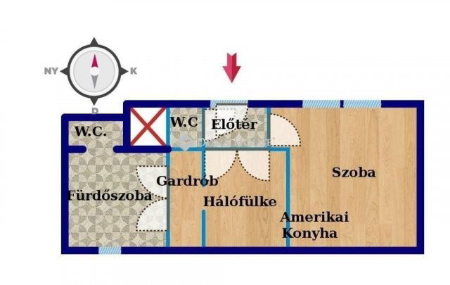 Eladó téglalakás, Budapesten, V. kerületben 64.8 M Ft, 2 szobás