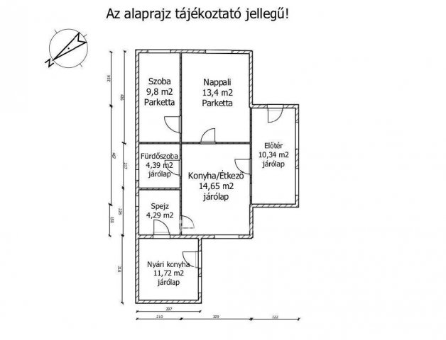 Eladó családi ház, Abdaon 50 M Ft, 2+1 szobás