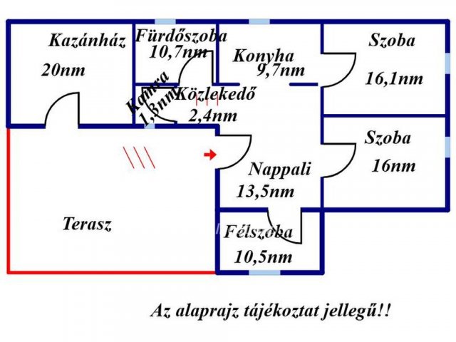 Eladó családi ház, Jánoshidán 36 M Ft, 2+1 szobás