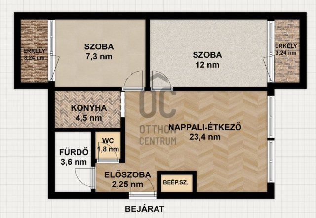 Eladó téglalakás, Zalaegerszegen 49.9 M Ft, 3 szobás