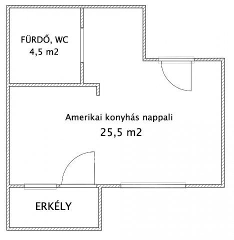Eladó téglalakás, Ajkán 29.1 M Ft, 1 szobás