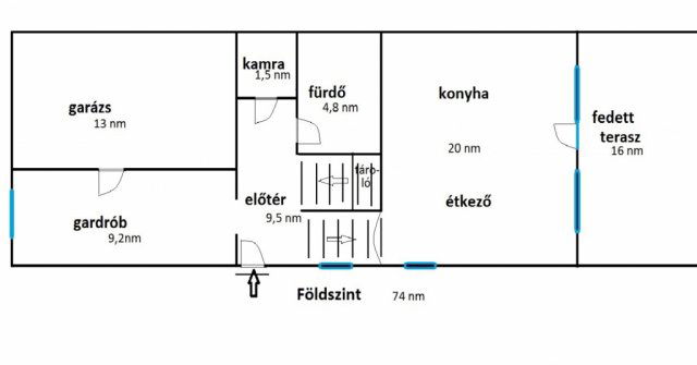 Eladó családi ház, Budapesten, XV. kerületben 152 M Ft, 4 szobás