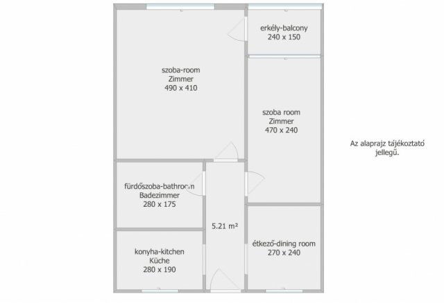 Eladó panellakás, Egerben 48.8 M Ft, 2 szobás