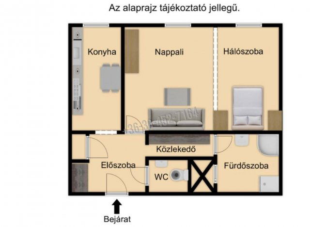 Eladó téglalakás, Budapesten, X. kerületben 41.9 M Ft, 1 szobás
