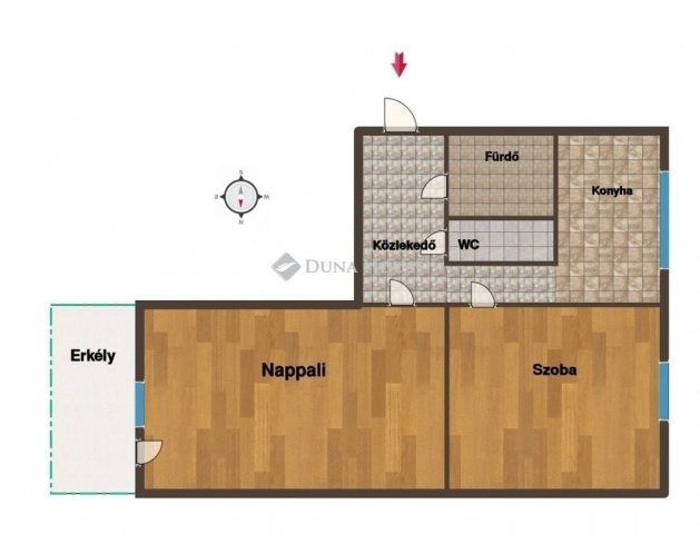 Eladó panellakás, Kecskeméten 42.9 M Ft, 2 szobás