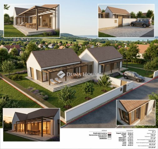 Eladó ikerház, Balatonudvariban 135 M Ft, 4 szobás