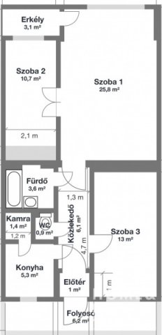 Eladó téglalakás, Szegeden 69.999 M Ft, 3+1 szobás