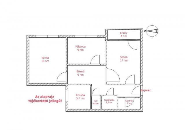Eladó panellakás, Budapesten, X. kerületben 69.9 M Ft, 2+1 szobás