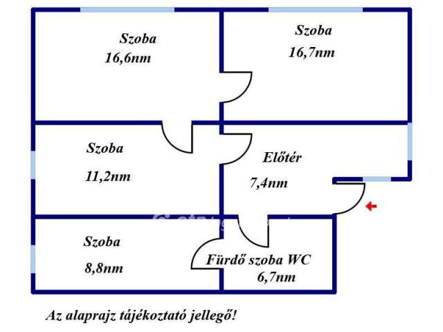 Eladó családi ház, Jánoshidán 5.8 M Ft, 2+2 szobás