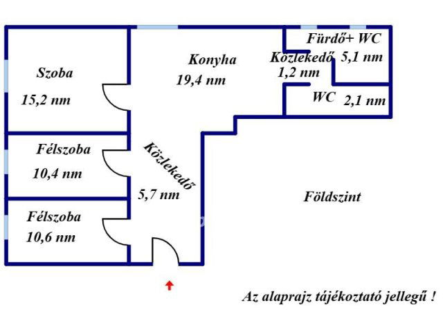 Eladó családi ház, Hatvanban 65 M Ft, 2+2 szobás