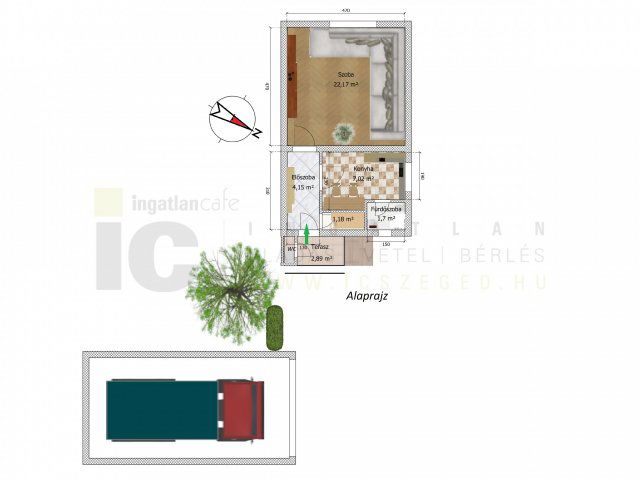 Eladó családi ház, Szegeden 33 M Ft, 1 szobás