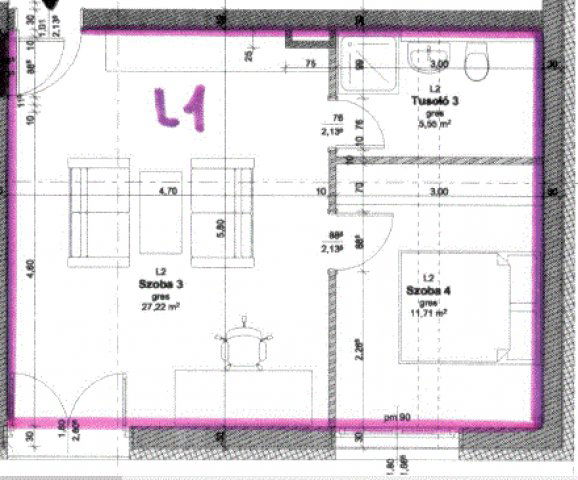 Eladó téglalakás, Pécsett, Faludi Ferenc utcában 53.376 M Ft