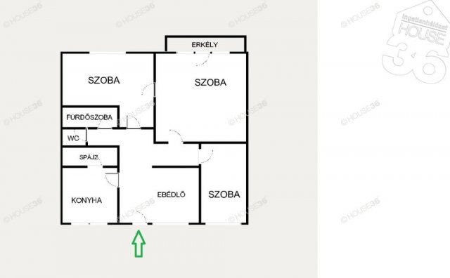 Eladó téglalakás, Nagykőrösön 37.9 M Ft, 3 szobás