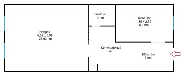 Eladó téglalakás, Budapesten, VI. kerületben 77.9 M Ft