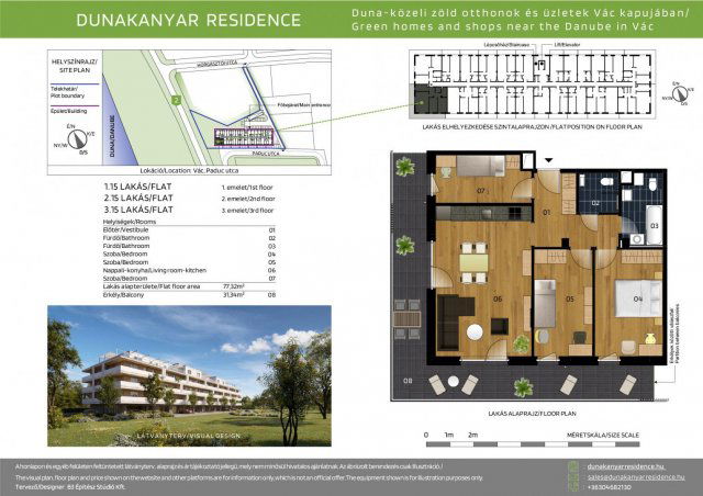 Eladó téglalakás, Vácon, Paduc utcában 99.9 M Ft, 4 szobás