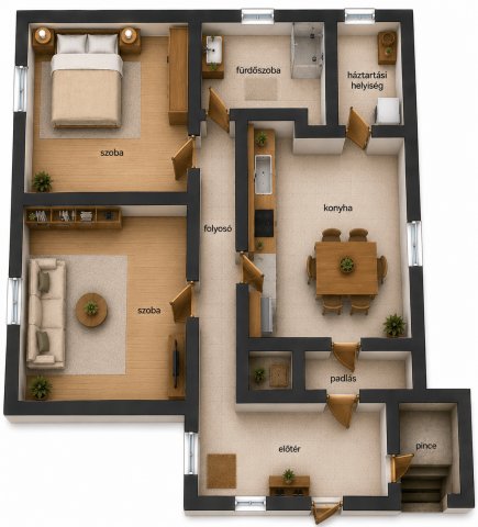 Eladó családi ház, Zánkán 77 M Ft, 2 szobás