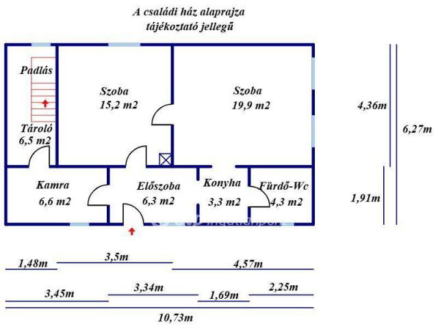Eladó családi ház, Szolnokon 16.8 M Ft, 2 szobás