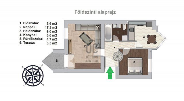 Eladó téglalakás, Budapesten, XXII. kerületben, Terv utcában