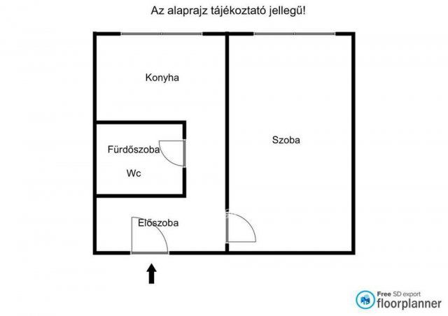 Eladó panellakás, Kecskeméten 32 M Ft, 1 szobás