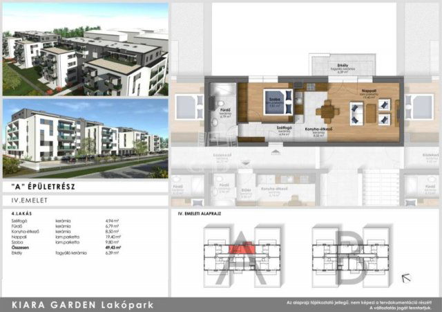 Eladó téglalakás, Szombathelyen 52.9 M Ft, 2 szobás
