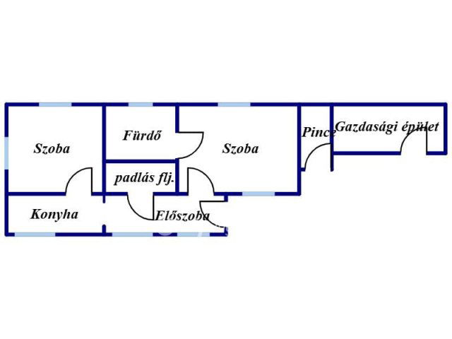 Eladó családi ház, Vízváron 10 M Ft, 2 szobás