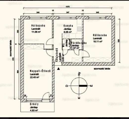 Eladó panellakás, Százhalombattán 68.4 M Ft, 2+1 szobás