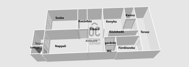 Eladó családi ház, Pápán 41.5 M Ft, 4 szobás