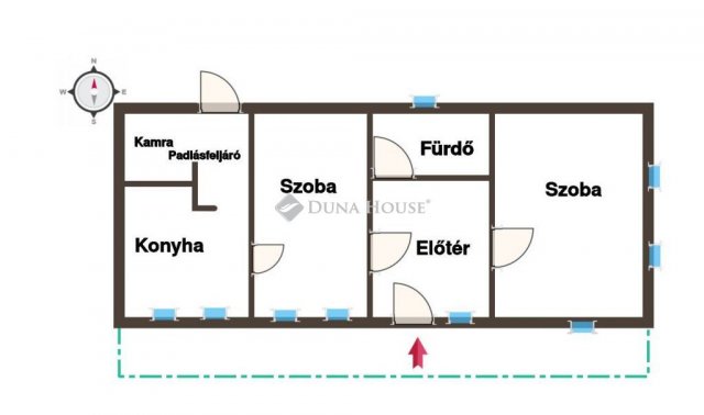 Eladó családi ház, Hosszúhetényen 39.9 M Ft, 2 szobás