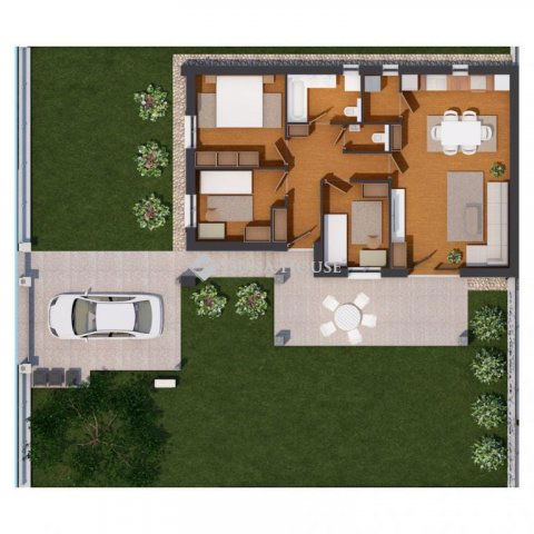 Eladó ikerház, Kosdon, Bocskai utcában 85 M Ft, 4 szobás