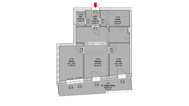 Eladó téglalakás, Szegeden 79.8 M Ft, 3 szobás