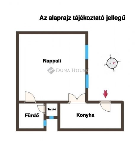 Eladó téglalakás, Budapesten, IX. kerületben 63 M Ft, 1 szobás