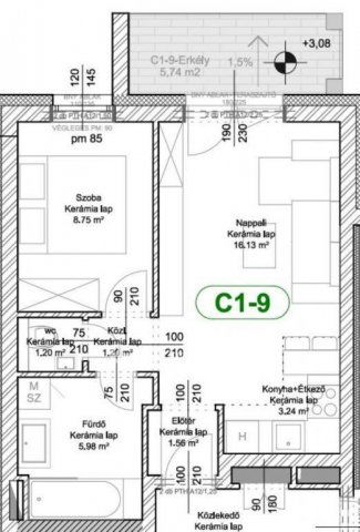 Eladó téglalakás, Levélen 41.5 M Ft, 2 szobás