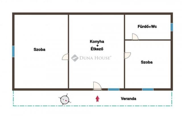 Eladó családi ház, Abában 35.9 M Ft, 2 szobás