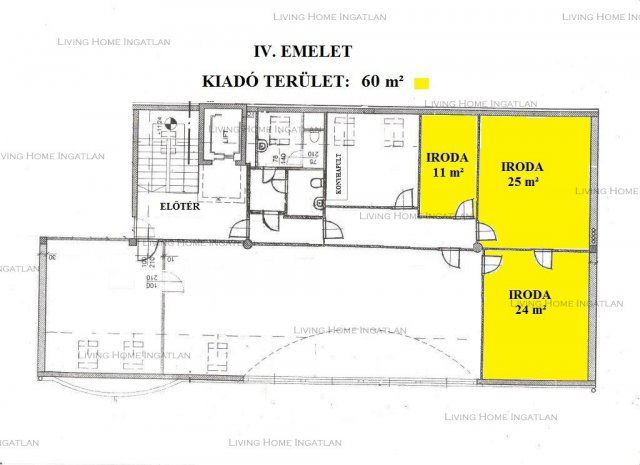 Kiadó iroda, Budapesten, XIII. kerületben 198 E Ft / hó, 3 szobás