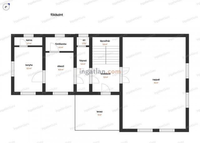 Kiadó iroda, Kecskeméten 350 E Ft / hó, 3 szobás