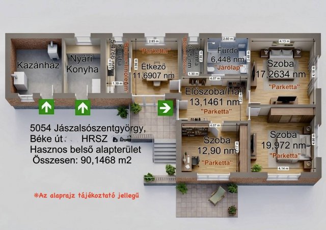 Eladó családi ház, Jászalsószentgyörgyon 21.5 M Ft, 3 szobás
