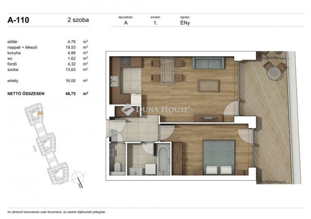 Eladó téglalakás, Budapesten, XI. kerületben 99.7 M Ft, 2 szobás