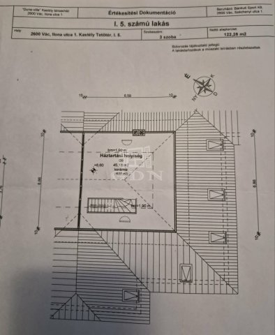 Eladó téglalakás, Vácon 189.9 M Ft, 1+3 szobás