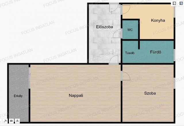 Kiadó téglalakás, albérlet, Kecskeméten 160 E Ft / hó