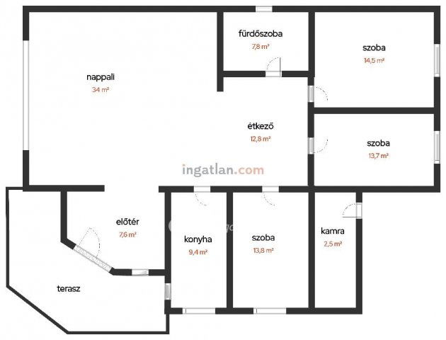 Eladó családi ház, Bátonyterenyén 68 M Ft, 4 szobás