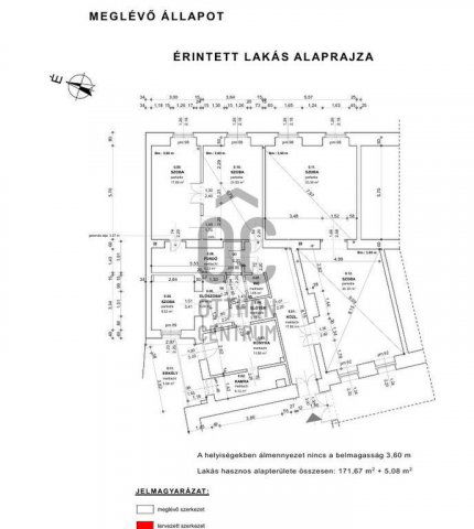Eladó téglalakás, Budapesten, IX. kerületben 175 M Ft, 5 szobás
