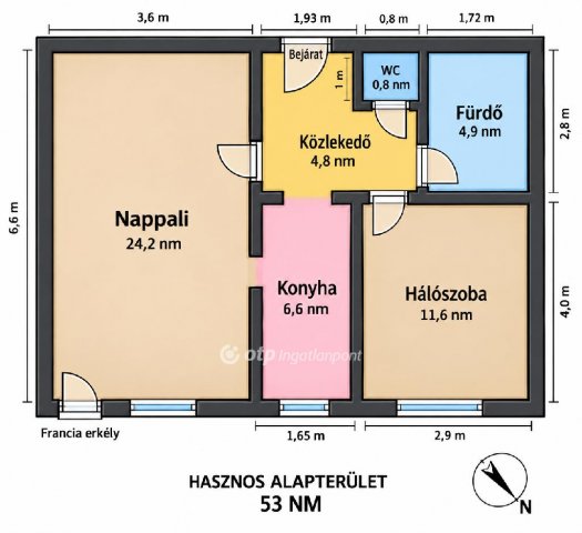 Eladó panellakás, Ajkán 39 M Ft, 2 szobás / költözzbe.hu