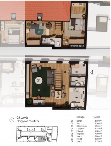 Eladó téglalakás, Budapesten, VI. kerületben 134.5 M Ft