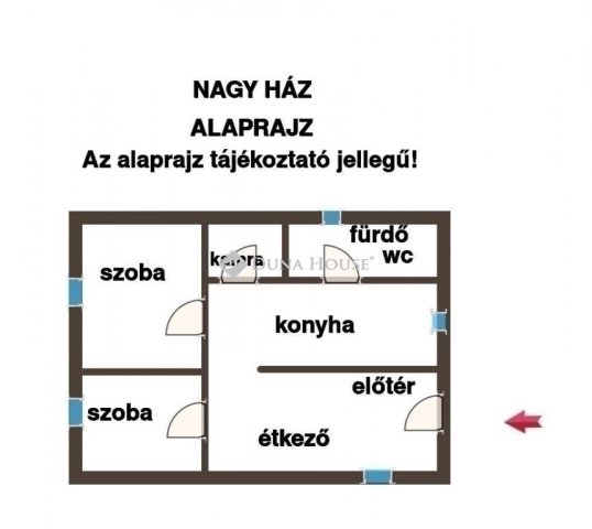 Eladó családi ház, Gyálon 44.9 M Ft, 3 szobás