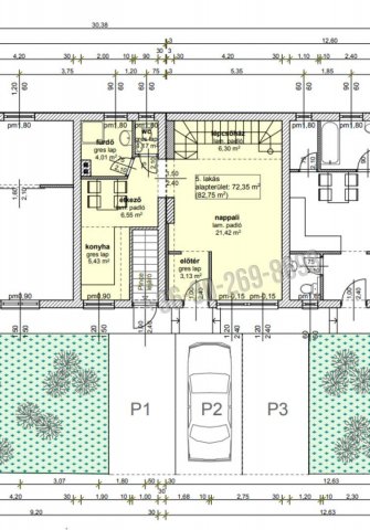 Eladó téglalakás, Hajdúböszörményen 84.9 M Ft, 3 szobás