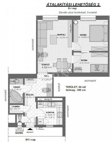 Eladó téglalakás, Budapesten, IX. kerületben 104 M Ft, 2 szobás